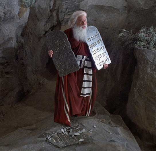 Mel Brooks as Moses in the movie, History of the World Part 1