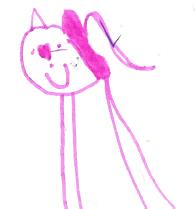 Great Niece Gracie’s (age 5) depiction of a mythical unicorn.